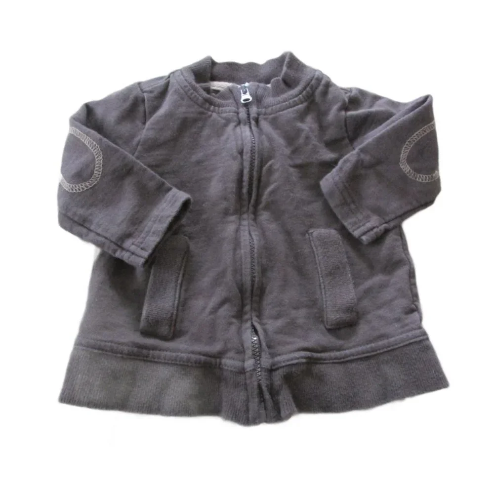 Circo Zip Front Jacket Infant‎ Boys Size 3M Brown Long Sleeve Front Pockets Coat